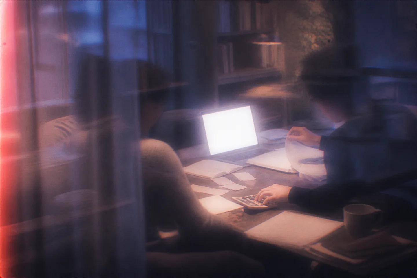 A team reviewing financial planning documents together